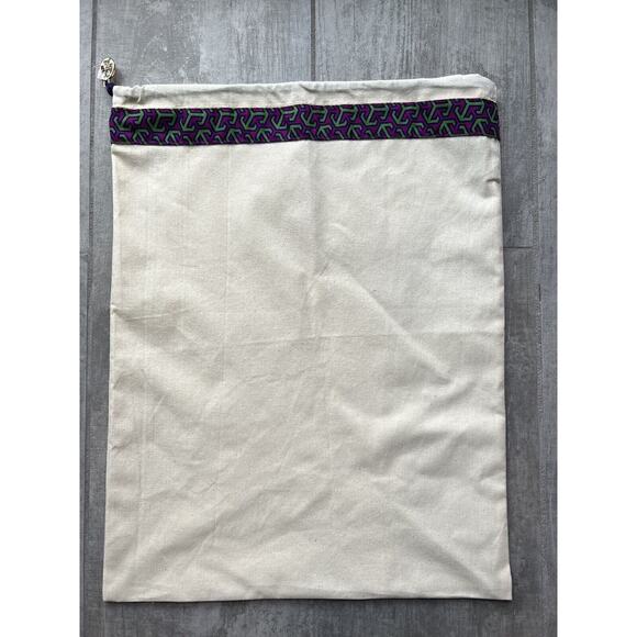 Tory Burch Drawstring Cover Dust Bag W/ Logo Charm New Shoes Handbags Travel - Picture 6 of 6